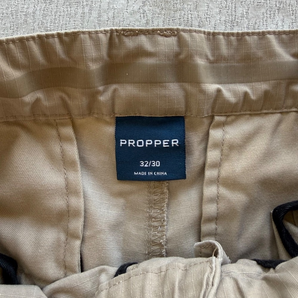 Propper Kinetic Tactical Cargo Pants Men 32x30 Khaki Ripstop Utility Work - Picture 3 of 16